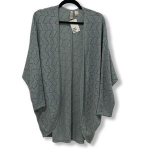 H&M Open Front Knit Cardigan Lg